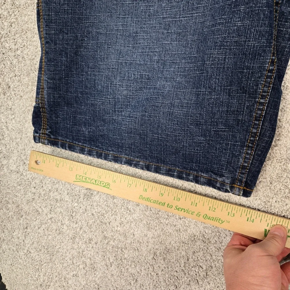 U.S. POLO Assn jean shorts‎ mens 42 Vintage Y2K Jorts Dark Blue Baggy EUC
